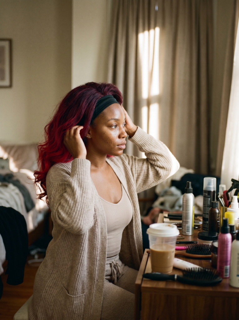 Headband Wig Looks That Pair Perfectly with a Red Wig